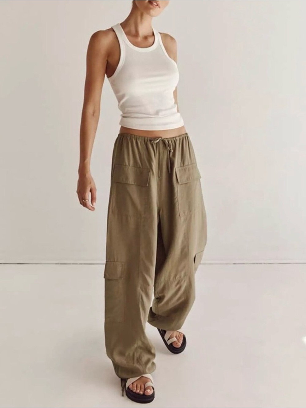 Dissh Heidi Tencel Cargo Pants Size 8